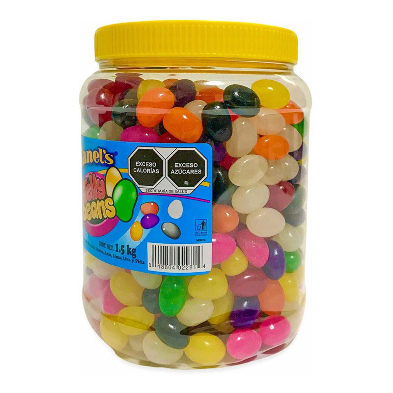 Canels Jelly Beans Gomitas Frutales Bote 1.5 Kg Naranja Limón Fresa - Eurotruck Mexico