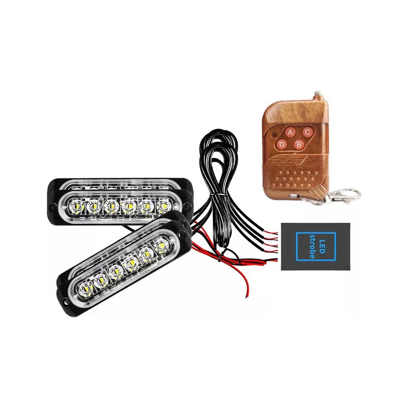 Kit 4 Tiras Led Estrobo Modulo Control Remoto Para Auto Moto - Eurotruck Mexico