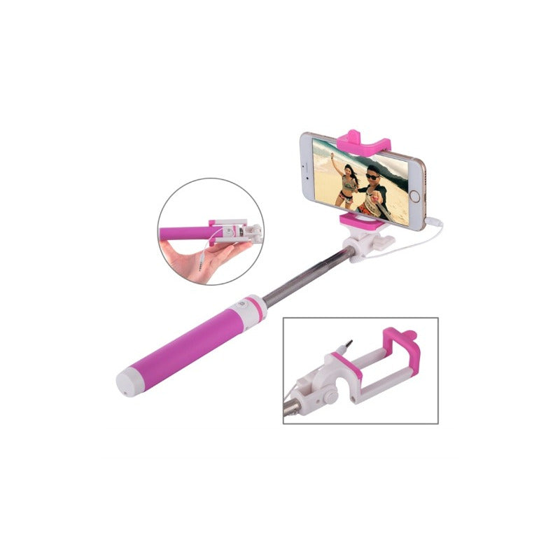 Palo Selfie Stick Con Cable, Extensible Portátil Plegable.