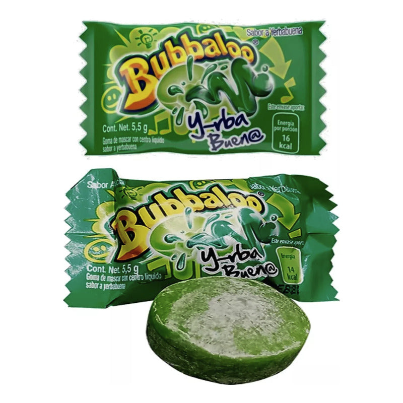 Chicle Bubbaloo Sabor Yerbabuena 47 Pzs. - Eurotruck Mexico
