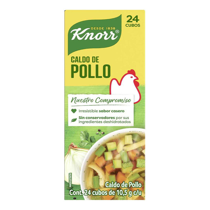 Caldo De Pollo Knorr 24 Cubos De 10.5 G - Eurotruck Mexico
