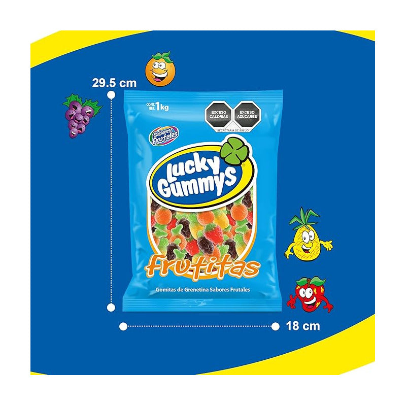 Lucky Gummys Frutitas Gomitas De Azucar 1kg