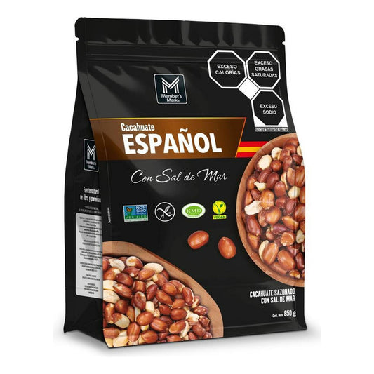 Cacahuate Estilo Español Con Sal De Mar 850g
