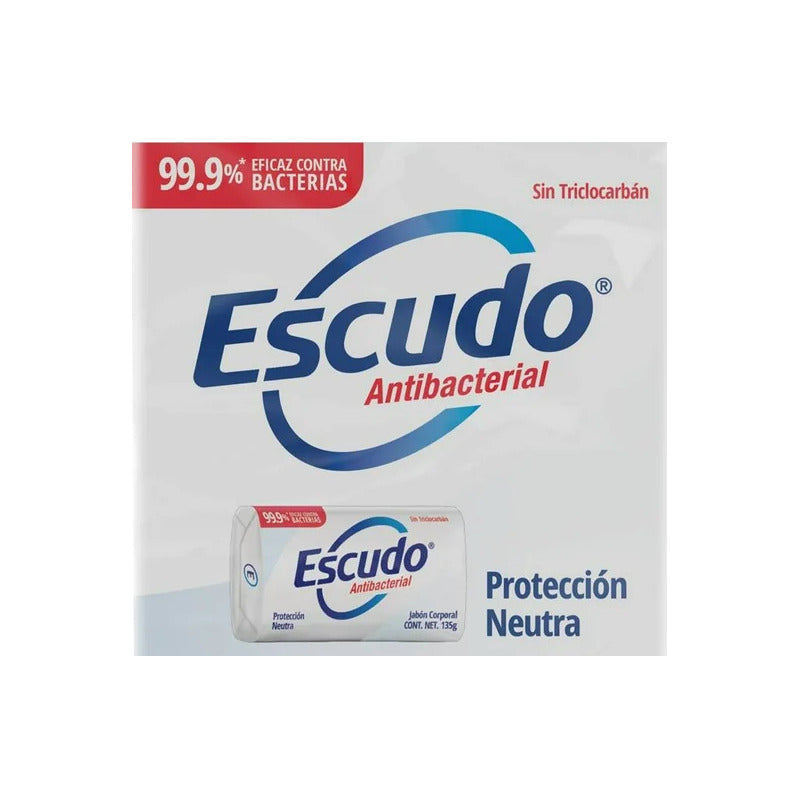 Jabon En Barra Escudo Antibacterial 135 Gr
