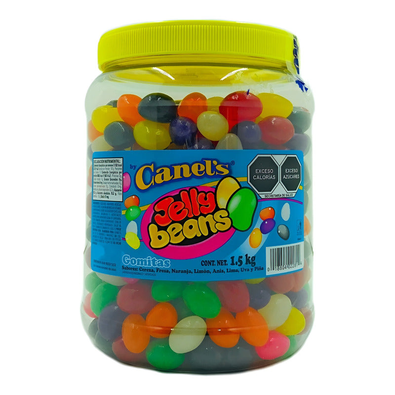 Canels Jelly Beans Gomitas Frutales Bote 1.5 Kg Naranja Limón Fresa - Eurotruck Mexico