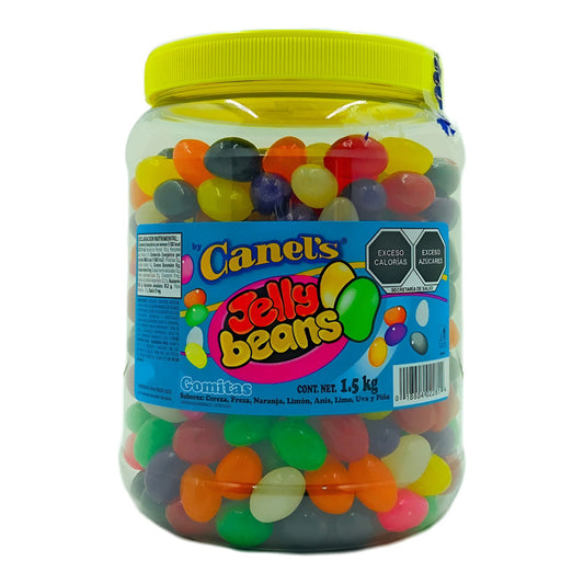 Canels Jelly Beans Gomitas Frutales Bote 1.5 Kg Naranja Limón Fresa - Eurotruck Mexico