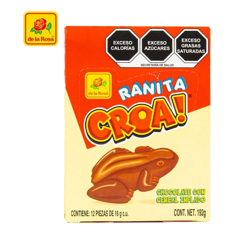 De La Rosa Ranita Croa Chocolate - Cereal Inflado 12 Pz 192g - Eurotruck Mexico