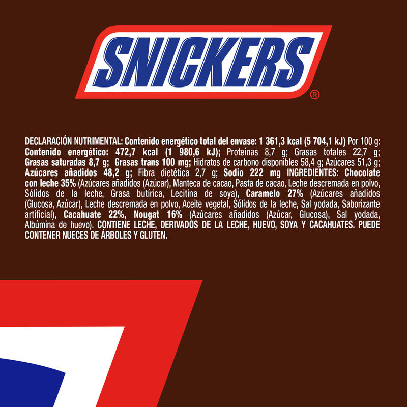 Chocolates Snickers Mars Pack 6pz 288 G - Eurotruck Mexico