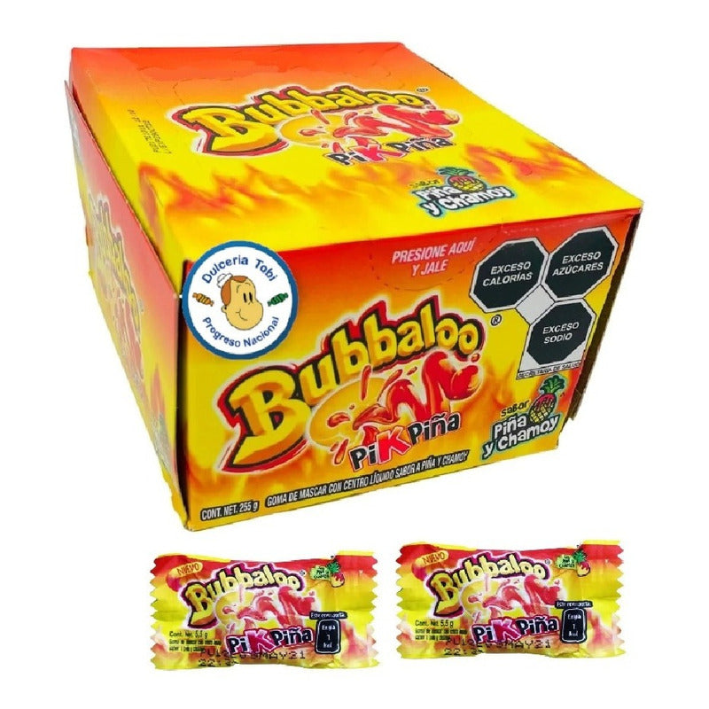 Chicle Bubbaloo Sabor Pikpiña Goma De Mascar Caja 47pz Dulce - Eurotruck Mexico