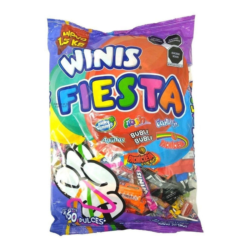 Winis Fiesta Piñatera Bolsa De 1.5 Kg +de 160 Dulces - Eurotruck Mexico
