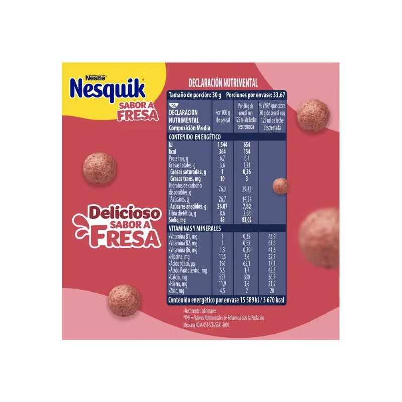Cereal Nesquik De Fresa Nestle De 1.01 Kg - Eurotruck Mexico