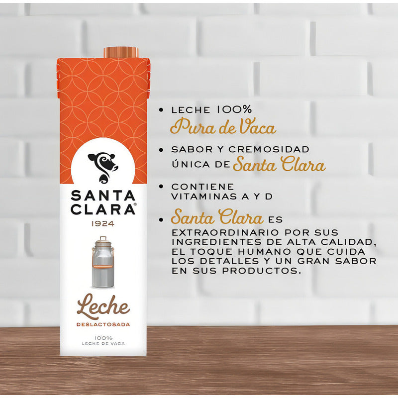 Leche De Vaca Uht Santa Clara Deslactosada 1l - Eurotruck Mexico