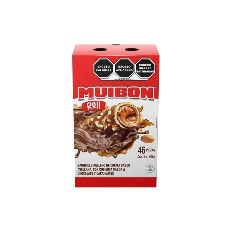 Muibon Barquillo Relleno Crema De Avellana Y Chocolate 46pz - Eurotruck Mexico