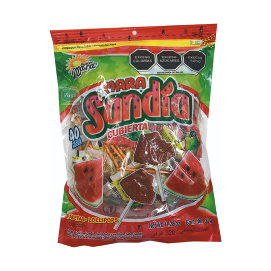 Paleta Sandia Enchilada 40 Pzas Mara Sandia Con Chile Kosher - Eurotruck Mexico