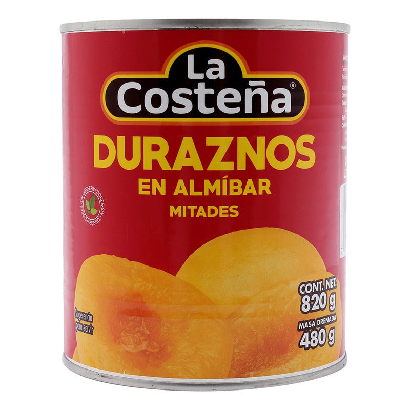 Duraznos En Mitades En Almibar La Costeña 820g - Eurotruck Mexico