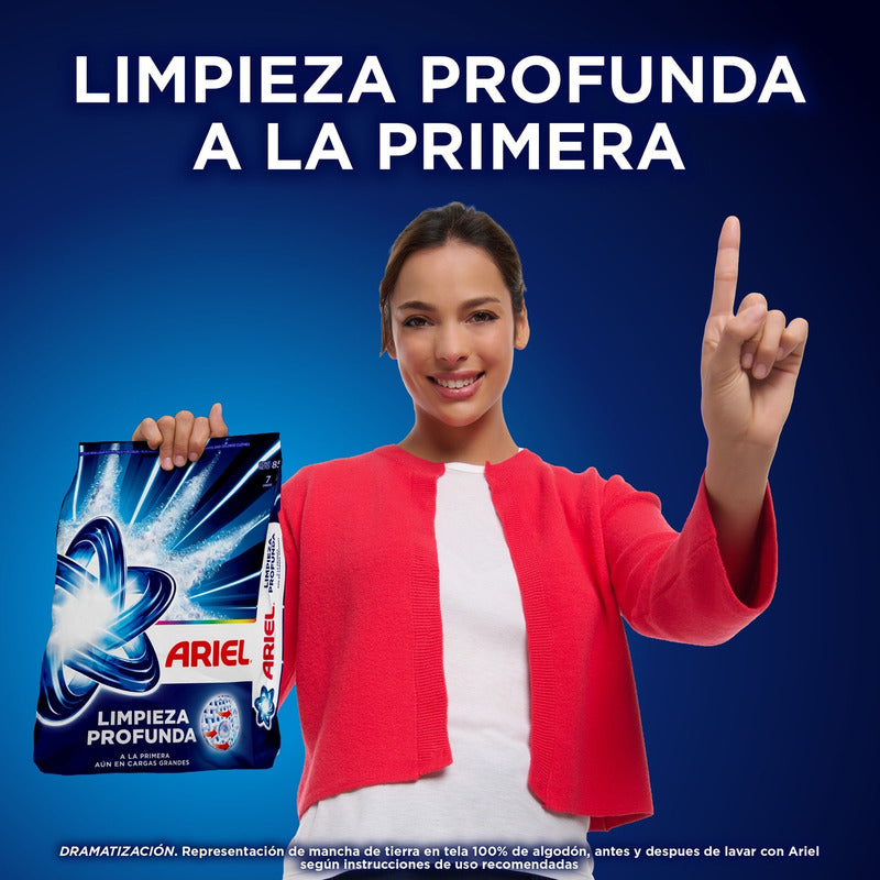 Detergente Para Ropa En Polvo Ariel Doble Poder Bolsa 850 g