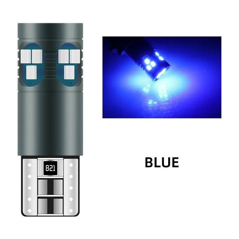 Par Foco Luz Led T10 Pellizco Canbus Iluminacion W5w 18smd