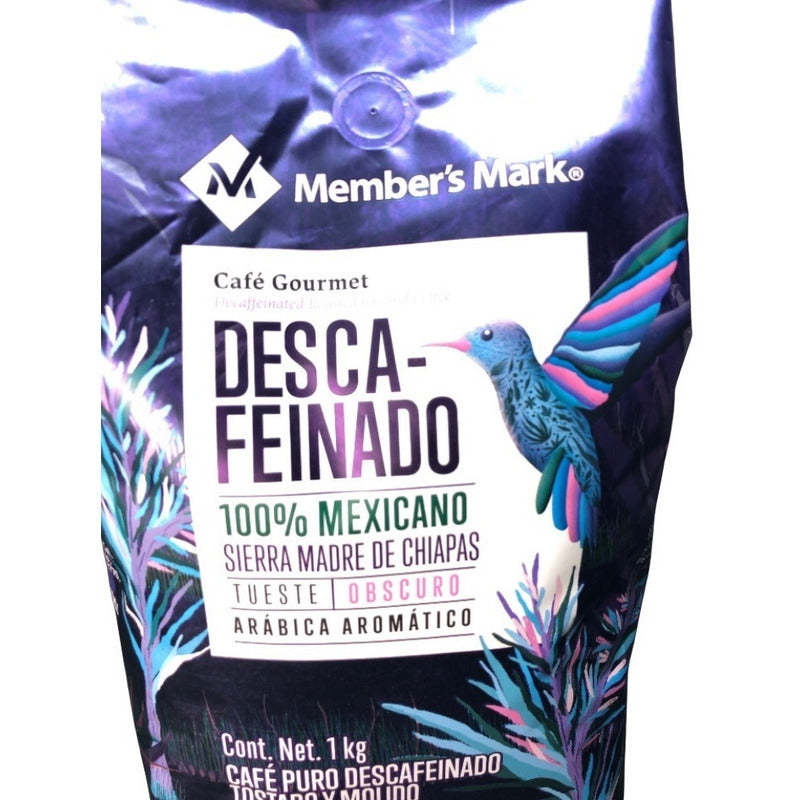 Café Member's Mark Tostado Y Molido ( Descafeinado ) (1 Kg)