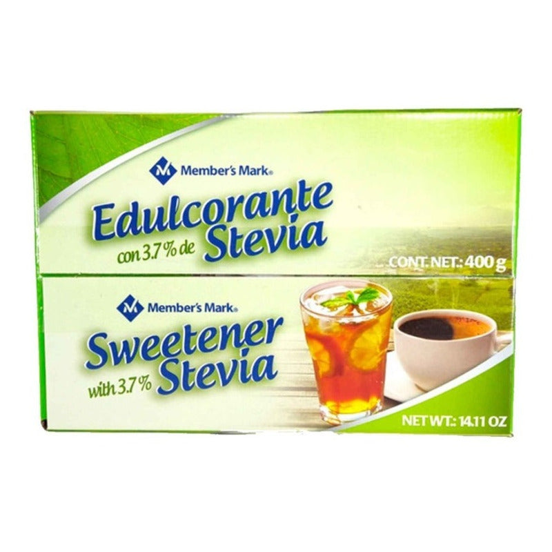 Edulcorante Con Stevia Members Mark Con 400 Sobres De 1 G - Eurotruck Mexico