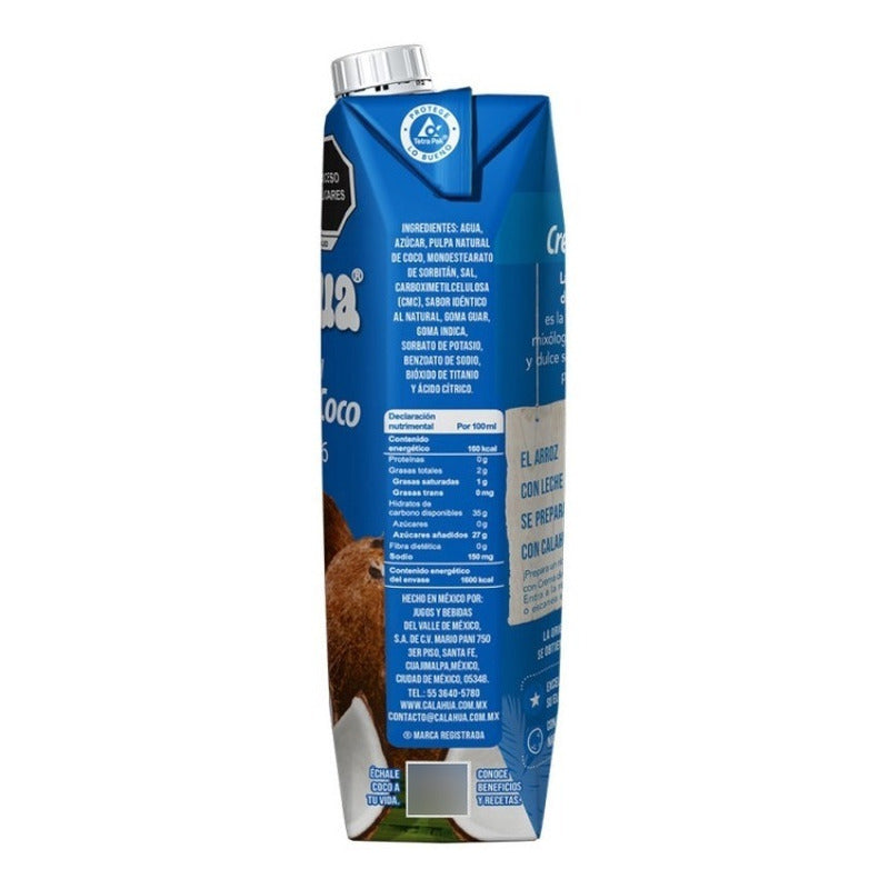 Crema De Coco Calahua 1 Lt Natural La Original - Eurotruck Mexico