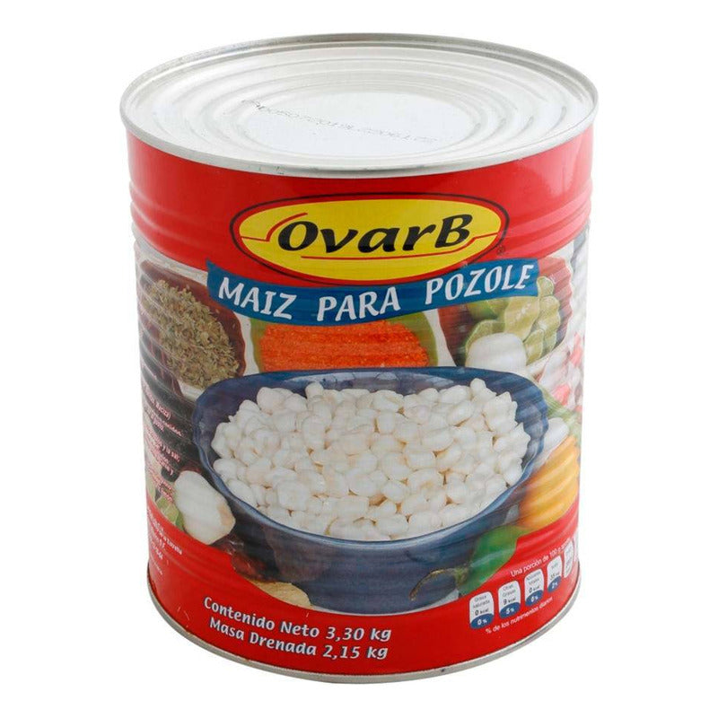 Maiz Blanco Precocido Y Descabezado Para Pozole Ovarb 3.30 Kg - Eurotruck Mexico