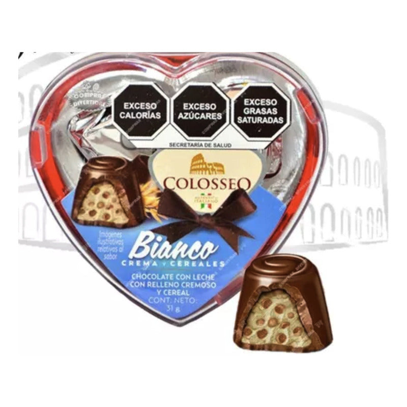 Chocolate Colosseo Con Leche Relleno Cremoso Y Cereal 31 Gr