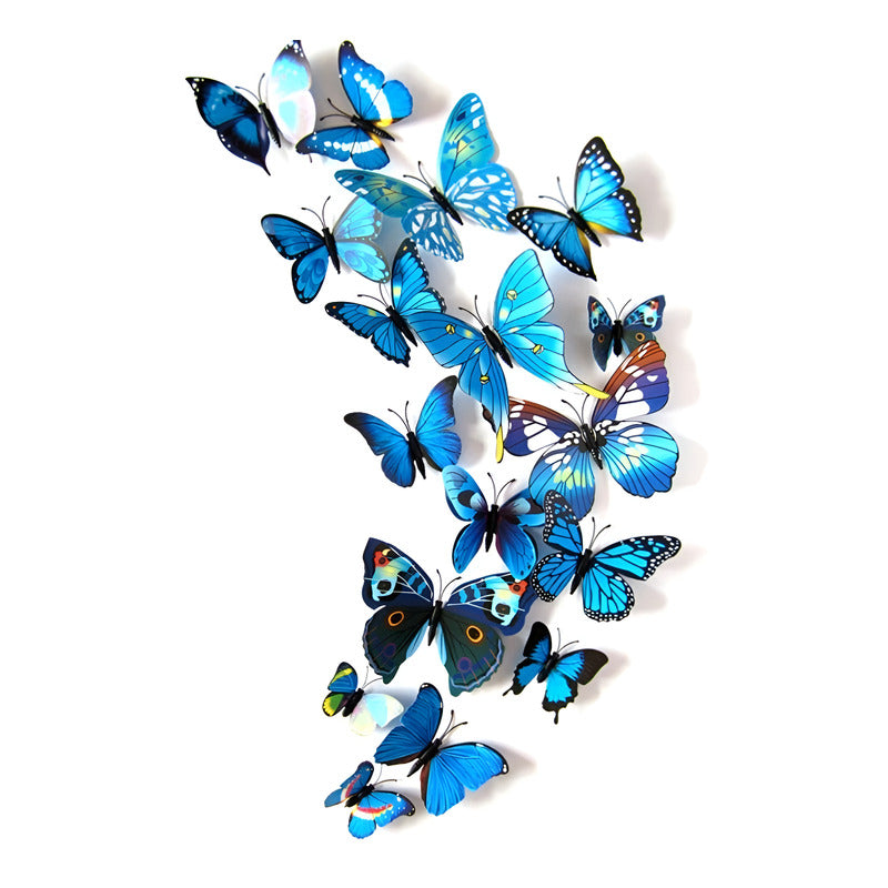10 Paquetes De Mariposas Pared Fluorescente Color Forma