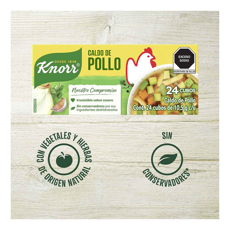 Caldo De Pollo Knorr 24 Cubos De 10.5 G - Eurotruck Mexico