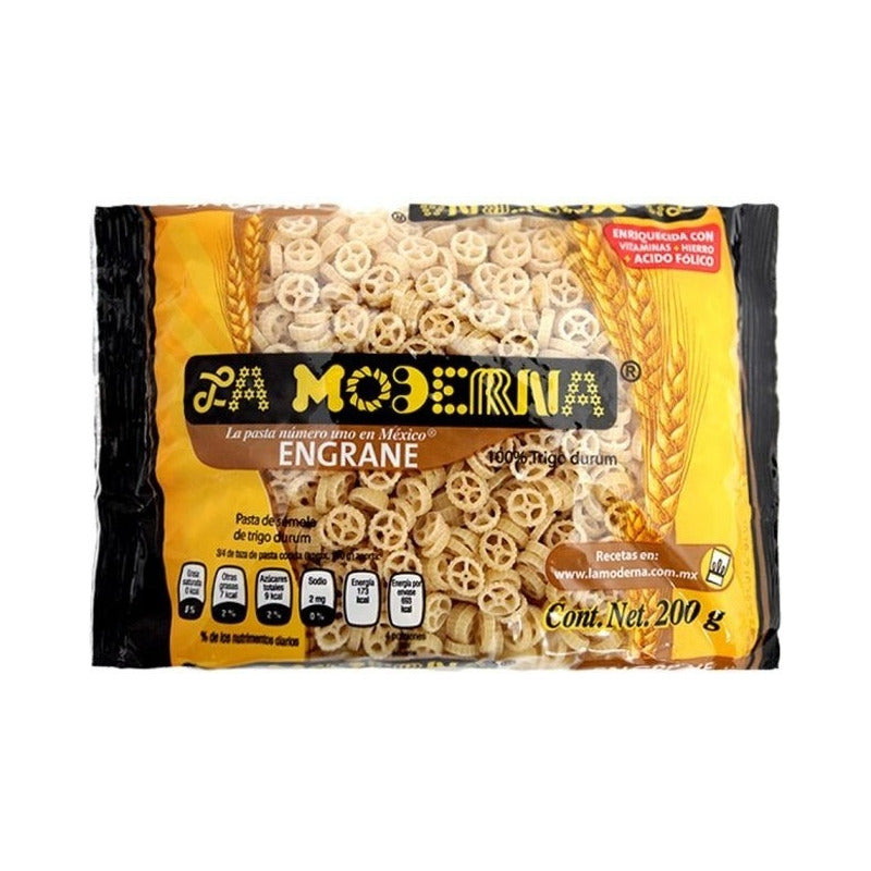 Sopa La Moderna Engrane Pasta De Sémola De Trigo Durum 200g - Eurotruck Mexico