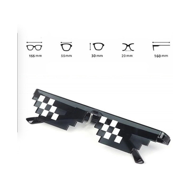 Lentes Thug Life Pixel Broma Fiesta Snoop Dogg Hip Hop 24pz Negro Lente Chico - Eurotruck Mexico