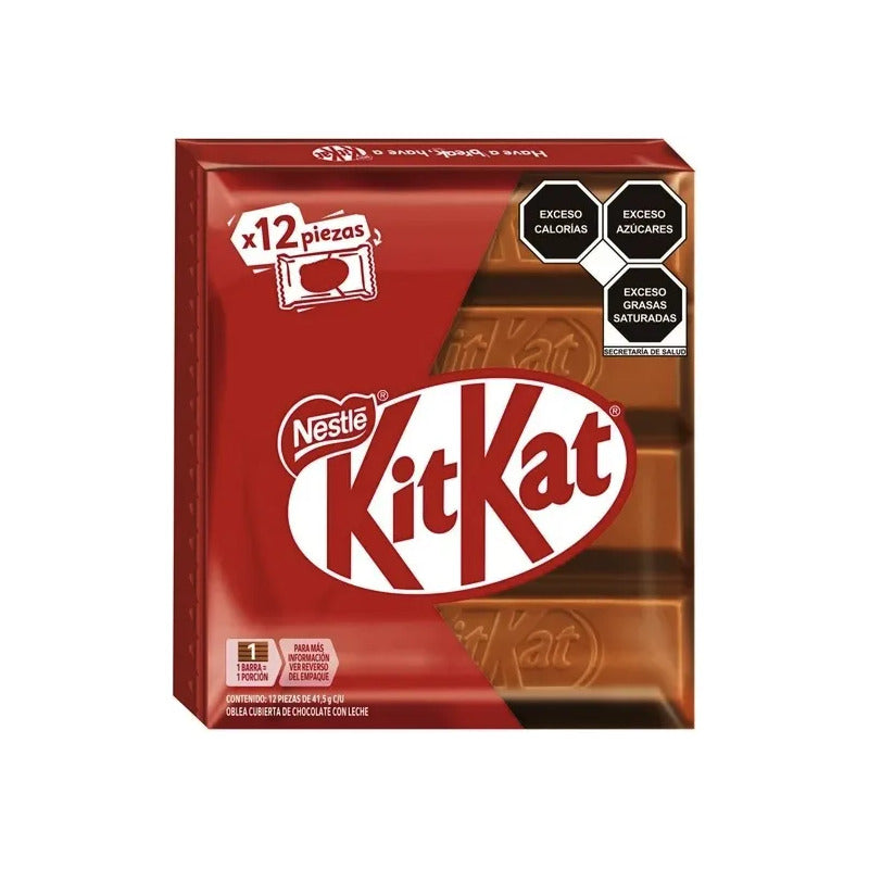 Chocolate Con Leche Kit Kat Nestle Original 12 Pz De 41.5g