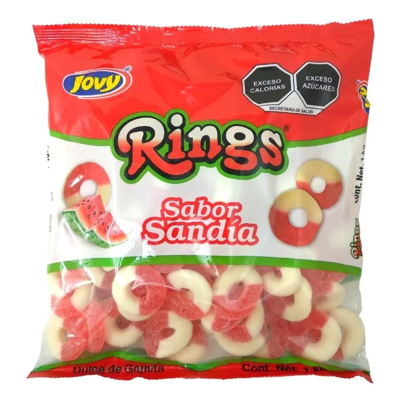 Gomitas Aros Sandía 1kg Jovy Rings Gummy