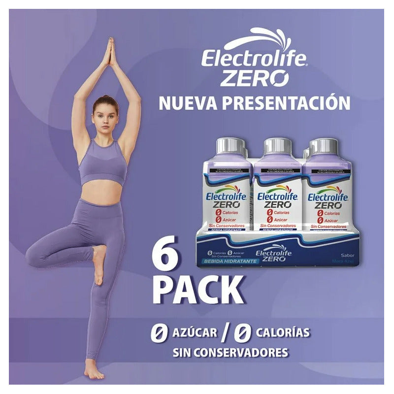 Bebida Hidratante Electrolife Zero Sabor Mora Azul Paq 6pz - Eurotruck Mexico
