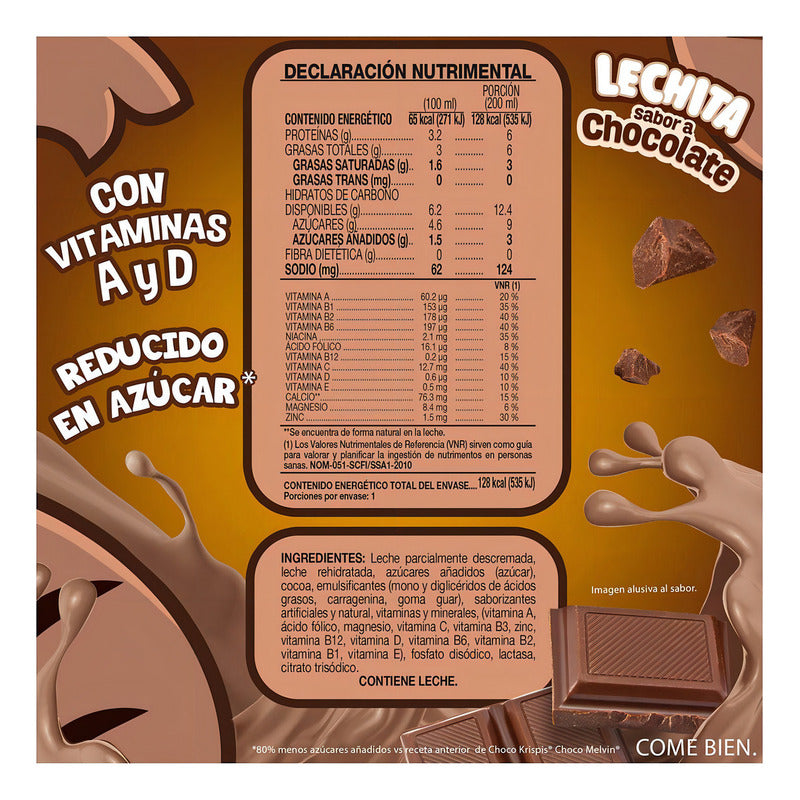 Leche Deslactosada Kellogg's Choco Krispis Chocolate 200ml