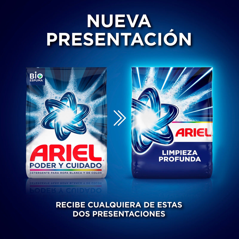 Detergente Para Ropa En Polvo Ariel Doble Poder Bolsa 850 g