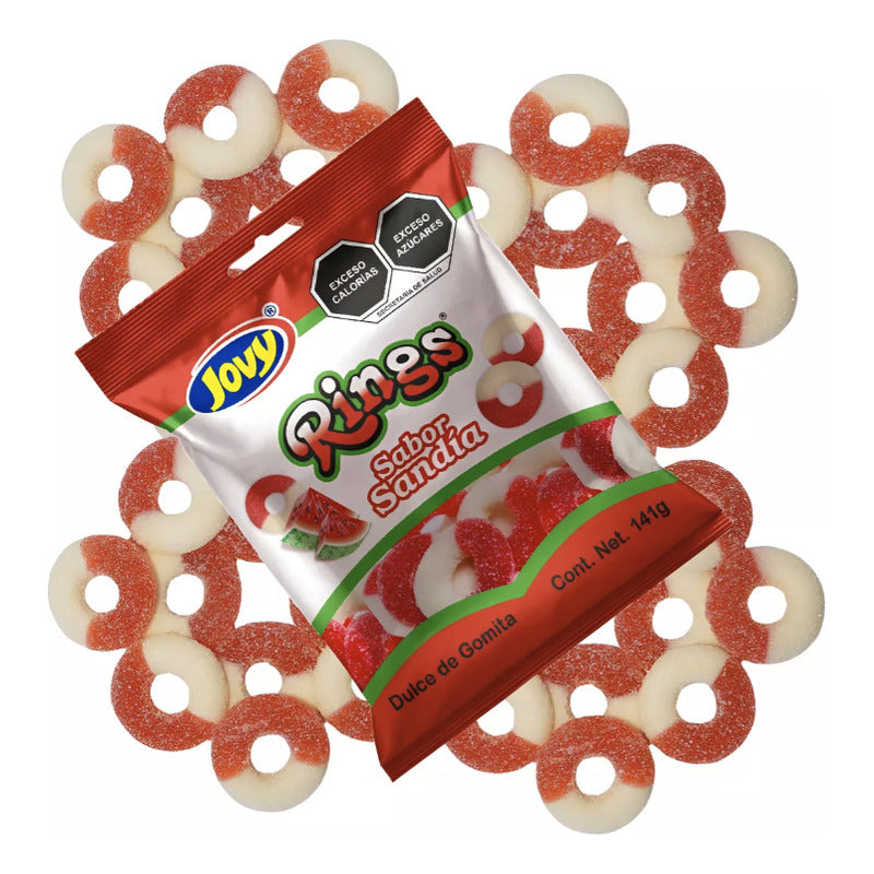 Gomitas Rings Sabor Sandía 1kg Jovy