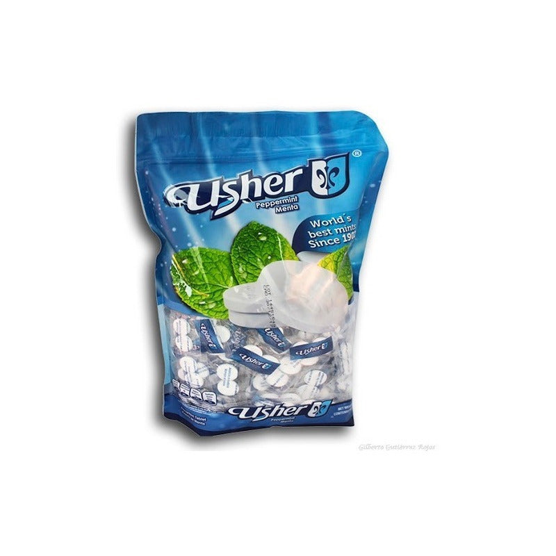Dulce Usher Peppermint Menta , 2 Pastillas 100 Pzs.