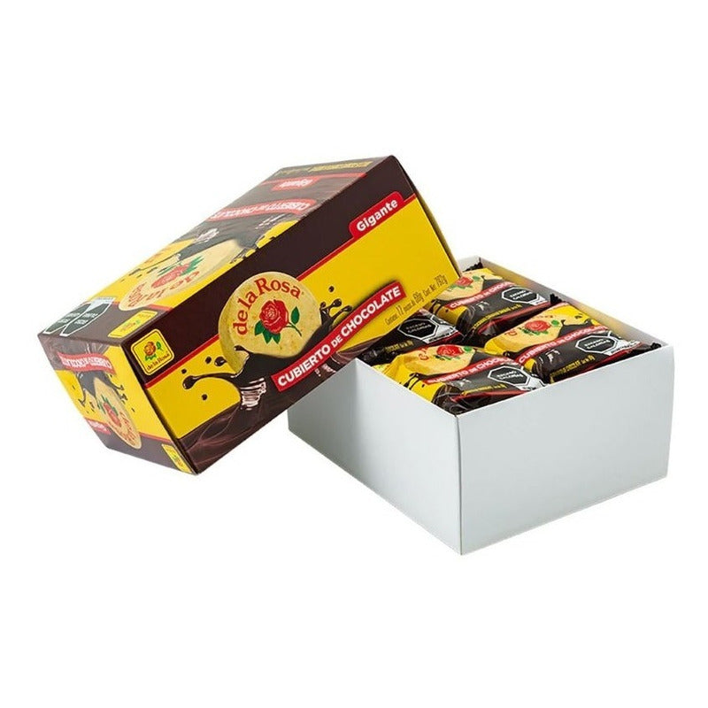 Mazapan Gigante Cubierto De Chocolate De La Rosa 12pz