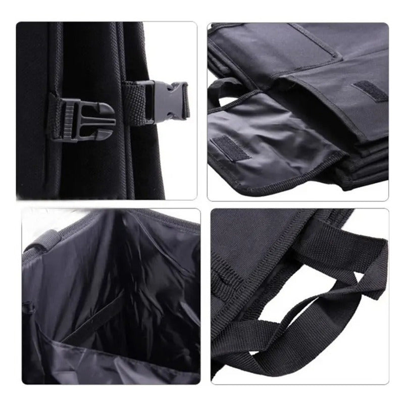 Organizador Bolsa Maletero Para Auto Plegable Gran Capacidad Negro Liso