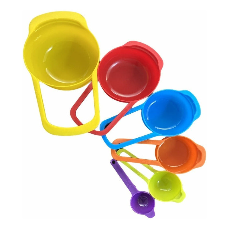 Set Cucharas Medidoras, Juego 6 Piezas De Repostería Cocina Color Multicolor