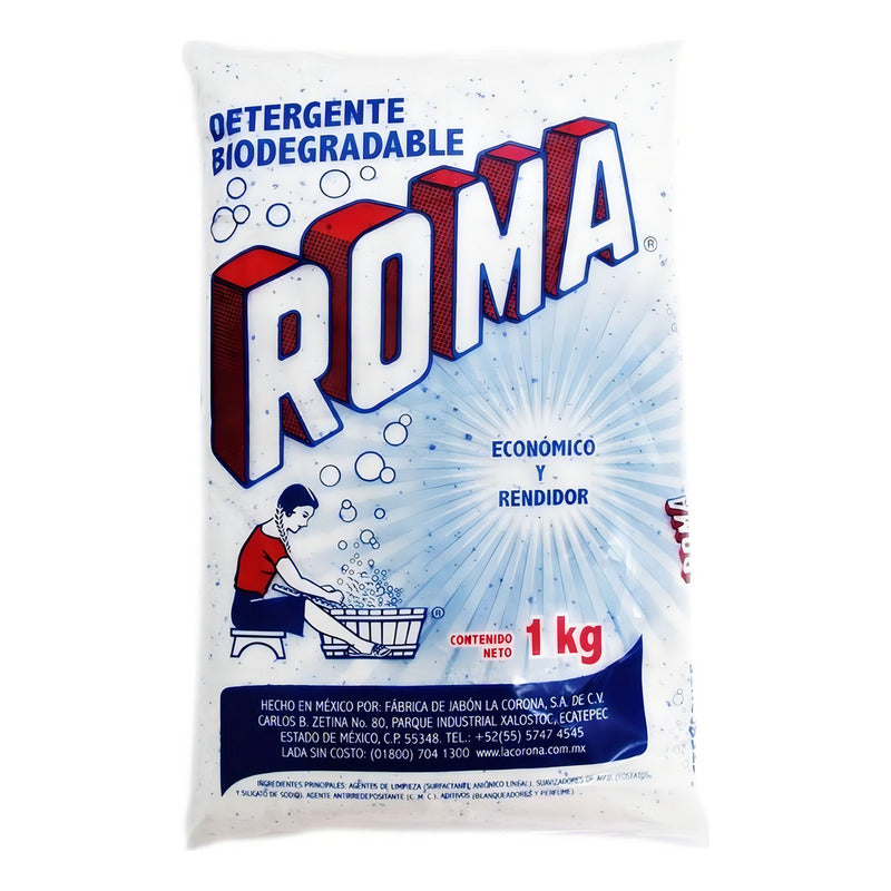 Detergente En Polvo Roma® Multiusos, Biodegradable, 1 Kg - Eurotruck Mexico