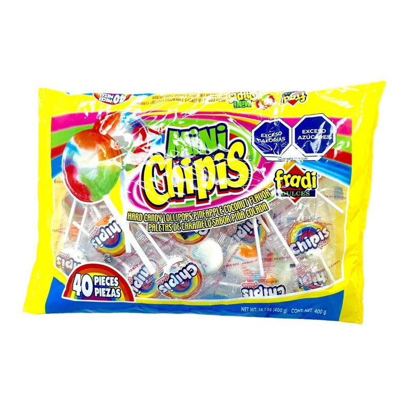 Paleta Dulce Mini Chipis 40 Pz - Eurotruck Mexico