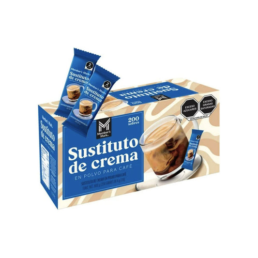 Sustituto De Crema Members Mark 200 Sobres De 4gr