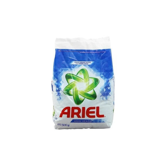 Caja De Detergente Ariel Con 18 Piezas De 500grs. Cada Uno