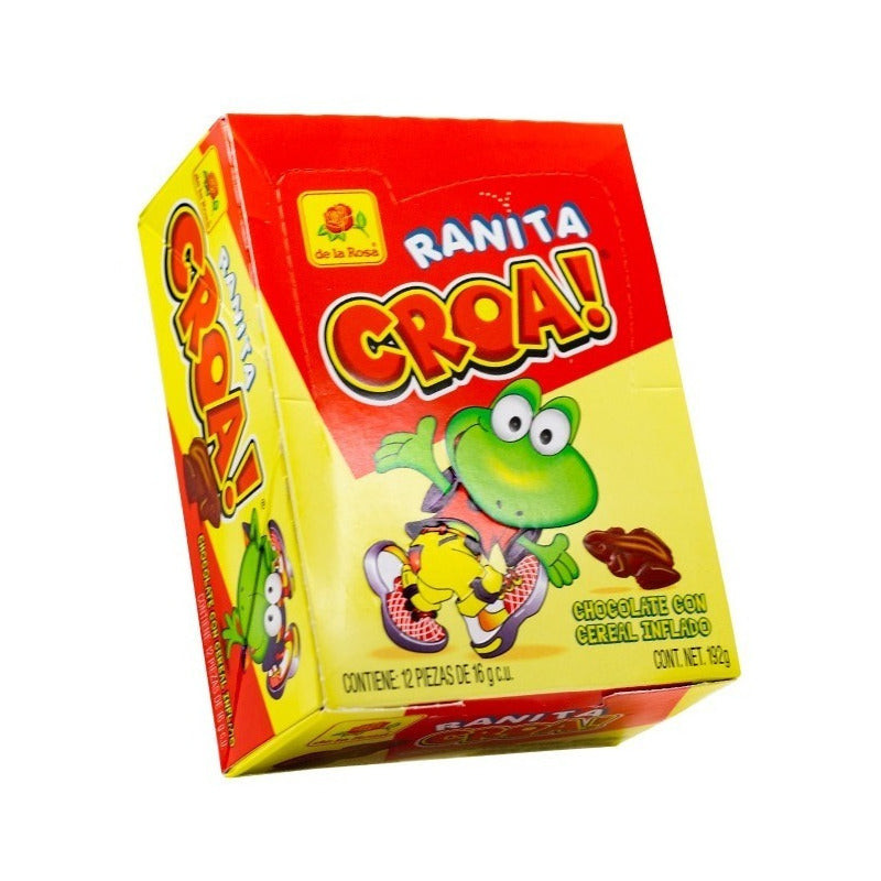 De La Rosa Ranita Croa Chocolate - Cereal Inflado 12 Pz 192g - Eurotruck Mexico