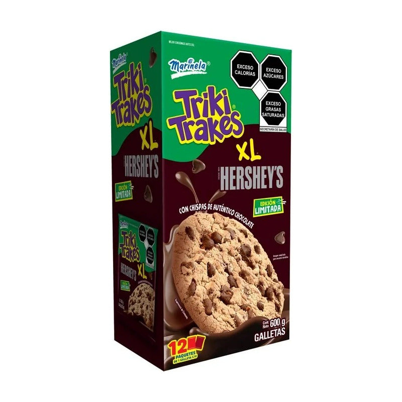 Galletas Marinela Triki Trakes Xl Hersheys 12pz 600gr