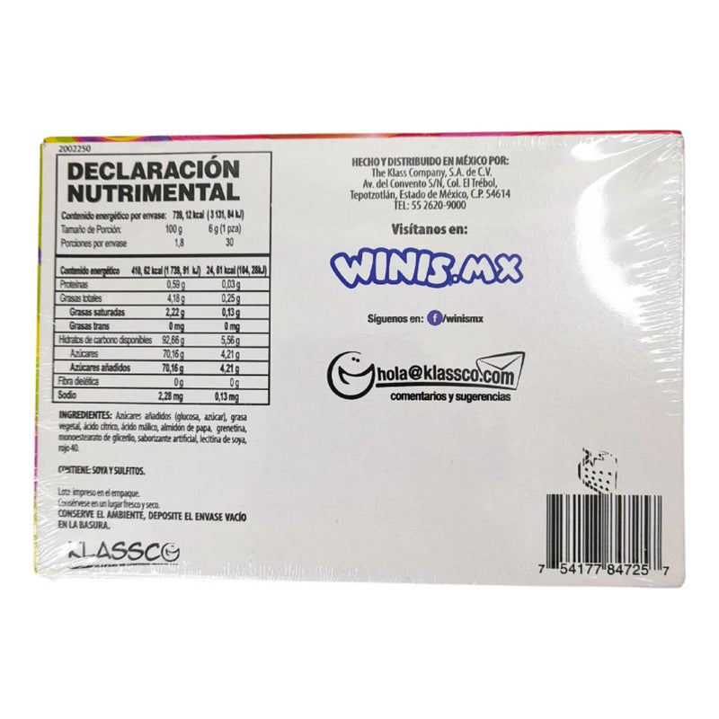 Winis Frutaffy Caramelo Suave Sabor Fresas Con Crema 24pzas - Eurotruck Mexico