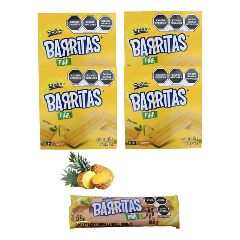 Marinela Barritas De Piña Con 48pz De 33.5gr C/u - Eurotruck Mexico