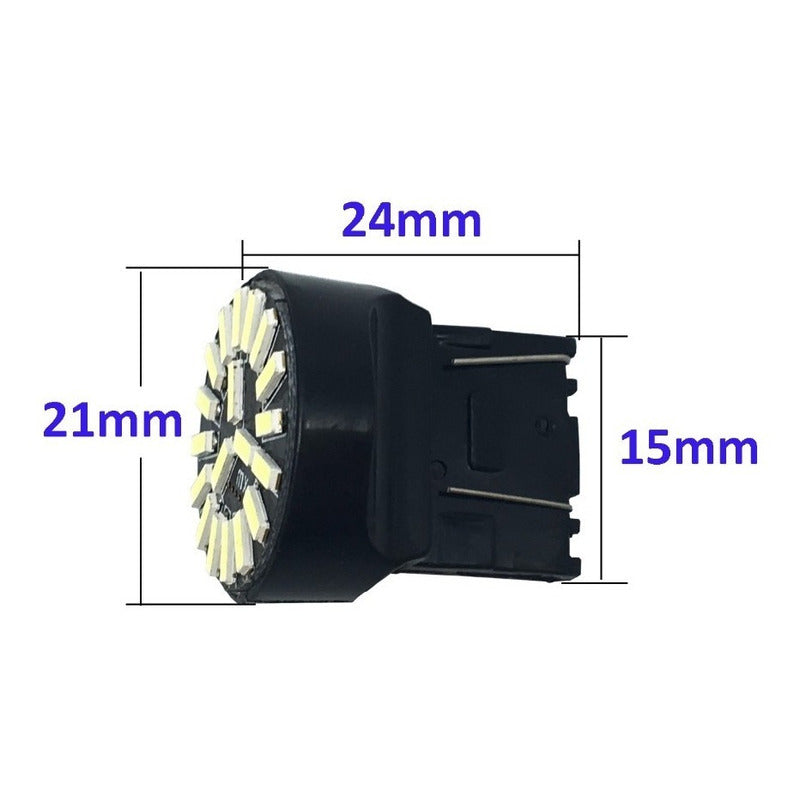 Par Led Foco Direccional T20 7440 22smd Ba15s Cuartos Stop
