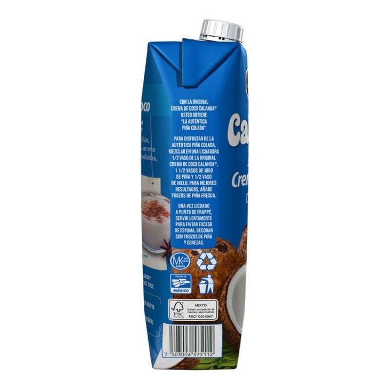 Crema De Coco Calahua 1 Lt Natural La Original - Eurotruck Mexico
